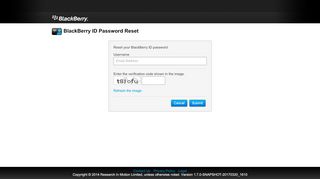 
                            12. BlackBerry ID Password Reset