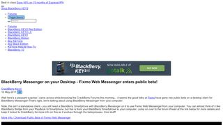 
                            10. BlackBerry Messenger on your Desktop - Fixmo Web ...