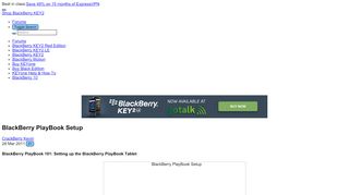 
                            6. BlackBerry PlayBook Setup | CrackBerry.com