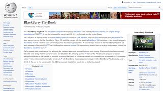 
                            13. BlackBerry PlayBook - Wikipedia