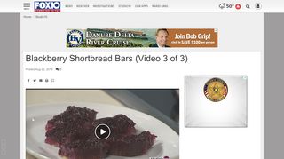 
                            12. Blackberry Shortbread Bars (Video 3 of 3) | Studio10 | The Gulf Coast's ...