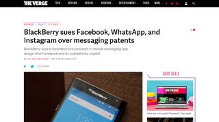 
                            10. BlackBerry sues Facebook, WhatsApp, and Instagram over ...