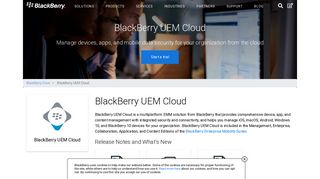 
                            8. BlackBerry UEM Cloud