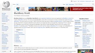 
                            9. Blackberry World – Wikipedia