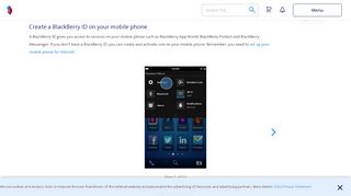 
                            13. BlackBerry Z10 - Create a BlackBerry ID on your mobile phone ...