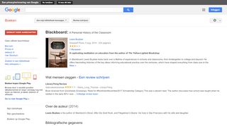 
                            8. Blackboard: A Personal History of the Classroom - Resultaten voor Zoeken naar boeken met Google