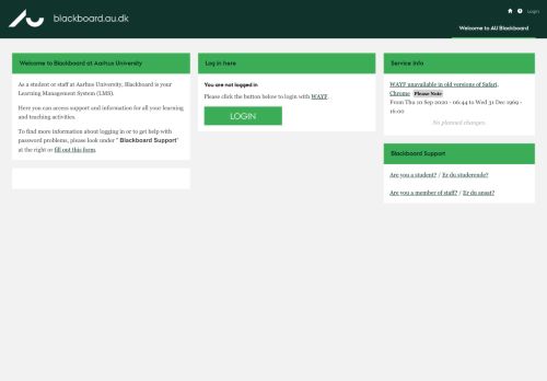 
                            5. Blackboard - Aarhus Universitet