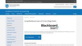 
                            3. Blackboard - Academic Practice & eLearning - Trinity College Dublin