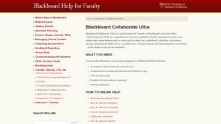 
                            6. Blackboard Collaborate Ultra · Blackboard Help for Faculty