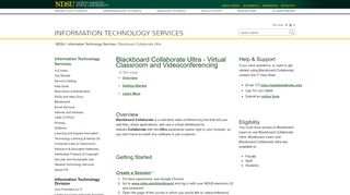 
                            8. Blackboard Collaborate Ultra | Information Technology Services | NDSU