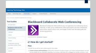 
                            13. Blackboard Collaborate Web Conferencing | Teaching with ... - LT Hub