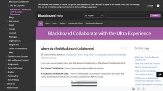 
                            3. Blackboard Collaborate with the Ultra Experience | Blackboard Help