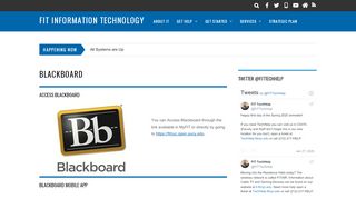 
                            13. Blackboard - FIT Information Technology