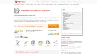 
                            13. Blackboard Fresno State - Fill Online, Printable, Fillable, Blank | PDFfiller