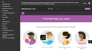 
                            1. Blackboard Help: Find the help you need