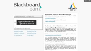 
                            1. Blackboard - Högskolan i Gävle