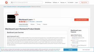 
                            12. Blackboard Learn Reviews 2019: Details, Pricing, & Features | G2