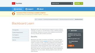 
                            12. Blackboard Learn : TechWeb : Boston University