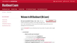 
                            7. Blackboard Learn - University of Houston