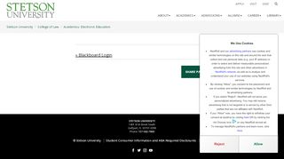 
                            10. Blackboard Login - Stetson University