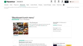 
                            12. Blackboard lunch menu - Review of The Dockyard, Newcastle ...