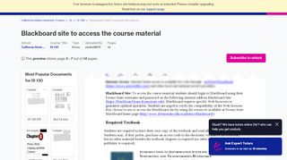 
                            12. Blackboard Site To access the course material students should login to