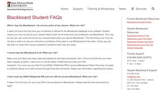 
                            8. Blackboard Student FAQs