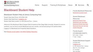 
                            4. Blackboard Student Help