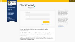 
                            2. Blackboard - University of Otago