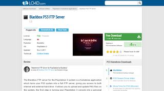 
                            12. Blackbox PS3 FTP Server - Download