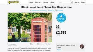 
                            13. Blackhouse Lane Phone Box Renovation - Spacehive