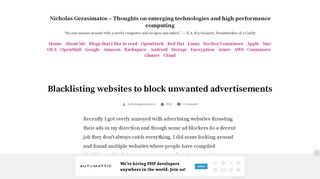 
                            12. Blacklisting websites to block unwanted advertisements – Nicholas ...