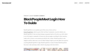
                            4. BlackPeopleMeet Login How To Guide - Techonloop