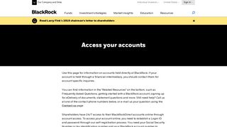 
                            1. BlackRock Account Access | BlackRock US