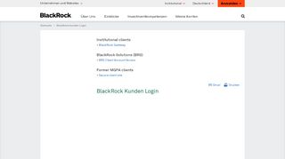 
                            3. BlackRock Kunden Login - Institutional | BlackRock
