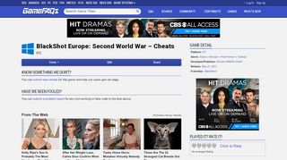 
                            11. BlackShot Europe: Second World War Cheats, Codes, and Secrets ...