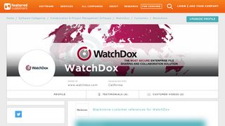 
                            13. Blackstone customer references of WatchDox - FeaturedCustomers