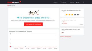 
                            4. Blade and soul down? Current problems and outages | Downdetector