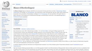 
                            10. Blanco (Oberderdingen) – Wikipedia