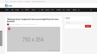 
                            4. 'Blank grey boxes': images don't show up on Google Photos for many ...