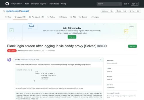 
                            8. Blank login screen after logging in via caddy proxy [Solved] · Issue ...