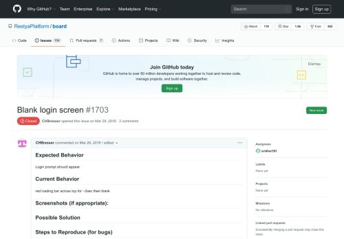 
                            11. Blank login screen · Issue #1703 · RestyaPlatform/board · GitHub