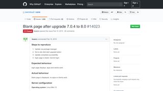 
                            11. Blank page after upgrade 7.0.4 to 8.0 · Issue #14023 · owncloud ...