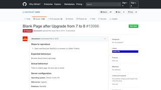 
                            7. Blank Page after Upgrade from 7 to 8 · Issue #13986 · owncloud ...