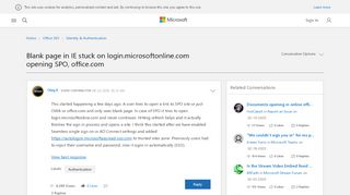 
                            4. Blank page in IE stuck on login.microsoftonline.com opening SPO ...