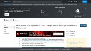 
                            9. Blank screen after login in Kali Linux through remote desktop ...