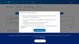 
                            1. Blank screen - PayPal Community