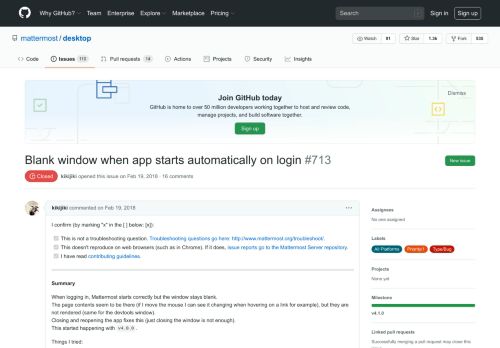 
                            10. Blank window when app starts automatically on login · Issue #713 ...
