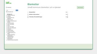 
                            9. Blanketter och tjänster - Umeå kommun