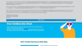 
                            3. Blau Kontakt: Alle Infos zu Hotline & Kundenservice ansehen